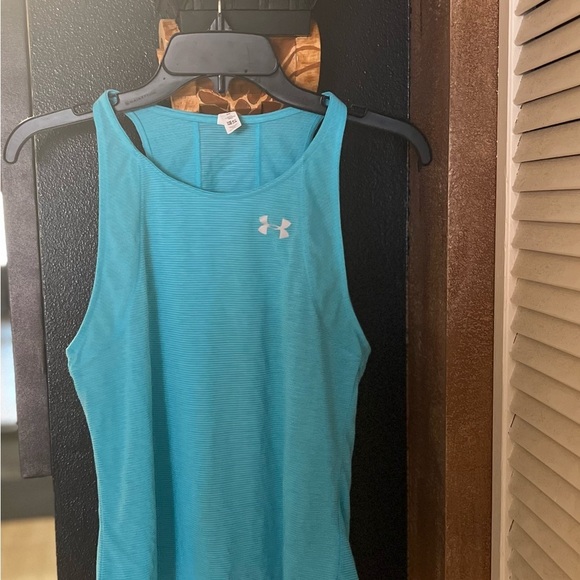 🔥3 for $25🔥 EUC TEAL BLUE UNDER ARMOUR ATHLETIC TANK TOP SZ SM P - Picture 2 of 5